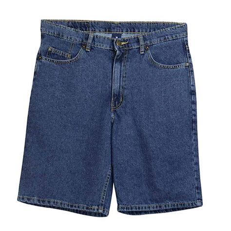 full blue men's jean shorts